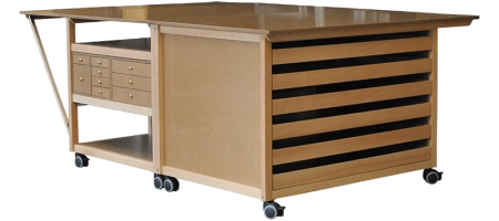 Arrangiamento di un laboratorio di alta moda