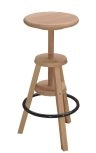 Tabouret en hêtre massif