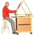 Meuble atelier d'art inclinaison du plateau supérieur complète
