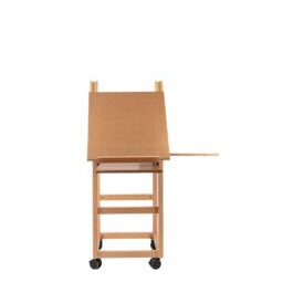 Structure Chevalet avec tiroirs bois plateau supérieur incliné