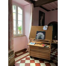 Christiane Meuble atelier dart aquarelle Andrest