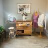meuble atelier couture hêtre massif pessac