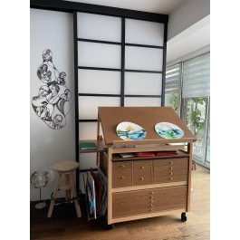 meuble peinture japonaise elisabeth paris