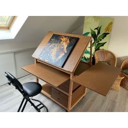 Meuble pratique peinture acrylique Bois d'Arcy