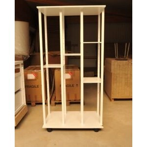 Le chariot de rangement de toiles 200 cm avec 4 tablettes