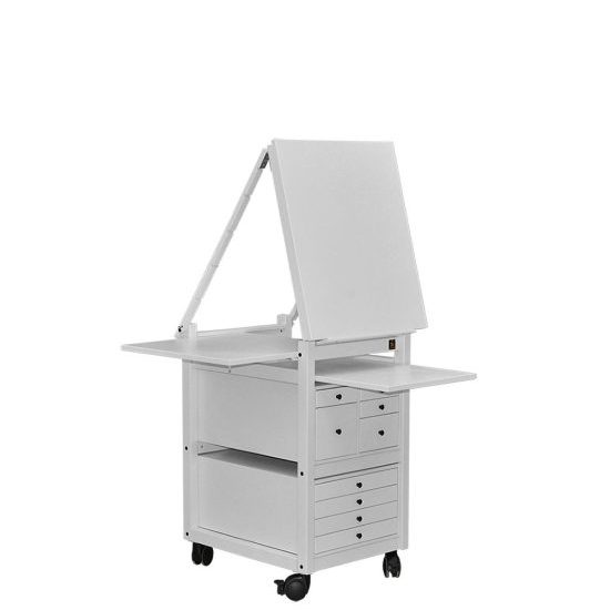 Chevalet peintre et rangements