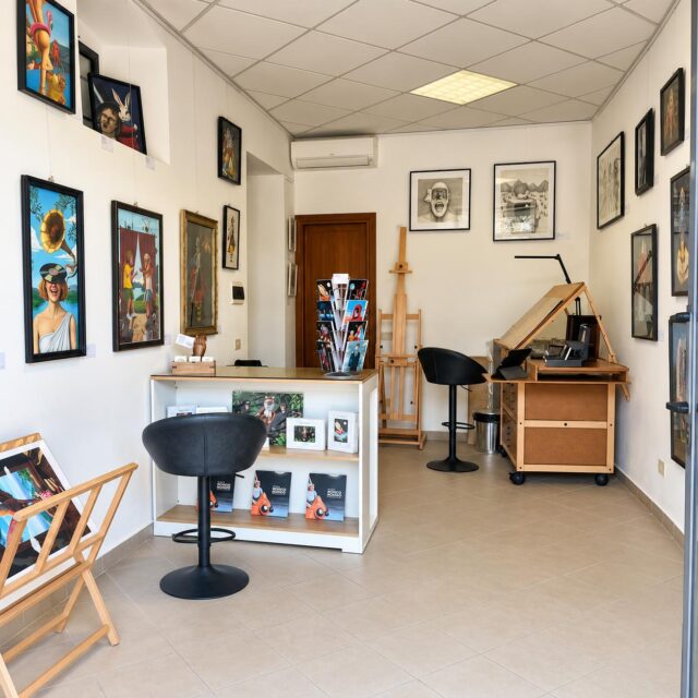 Galerie d'art et atelier d'artiste en Italie près du lac de Côme