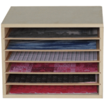 Auboi caisson rangement feuilles scrapbooking