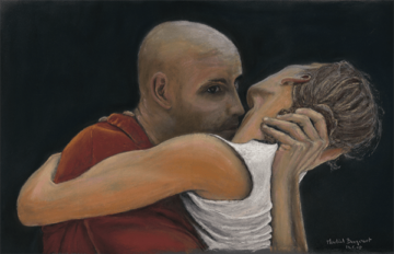 Martial Becquart peinture Couple