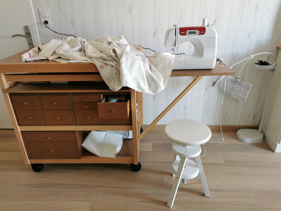 Meuble atelier couture machine à coudre Donville-les-Bains