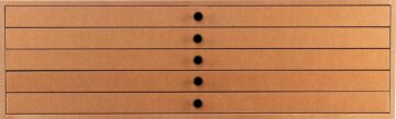Auboi caisson 3 5 tiroirs boutons lentilles noires