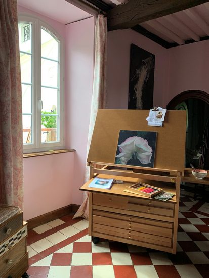 Christiane Meuble atelier dart aquarelle Andrest